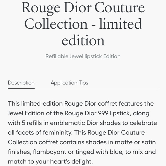 NIB Dior Limited Edition Rouge Dior Golden Nights Couture Collection - Picture 13 of 13